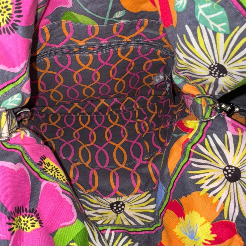Vera Bradley Floral Quilted Tote Bag Crossbody - Picture 7 of 7